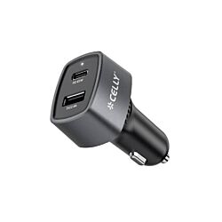 Celly Auto punjač CC1USBC1USBA65W